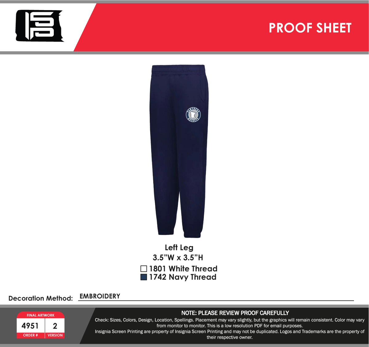 Jackson Way Jogger Pant - Panther Hockey Badge mockup