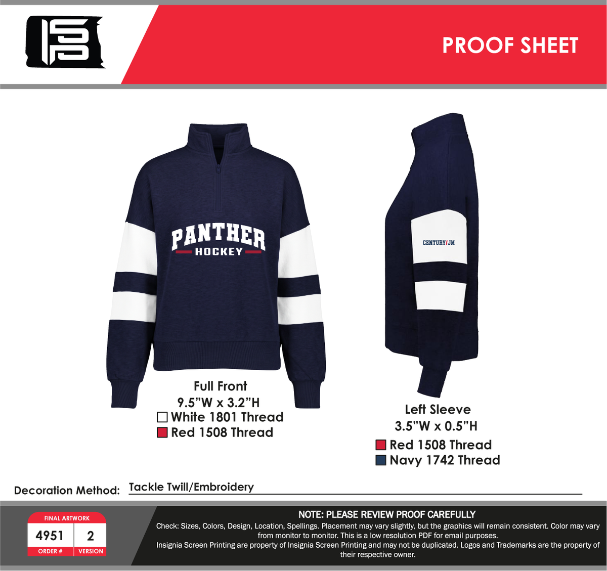 Ladies Jackson Way Pullover - Panthers mockup